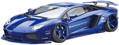 AOSHIMA Liberty Walk Series LB Works Lamborghini Aventador Plastic Model 1/24 No.18 Ver.2