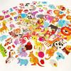 12 Sheets Wild Animal 3D Bubble Stickers Vibrant Cartoon Deer Lion Gorilla Tiger Monkey Decals for Laptop Water Bottle JXB