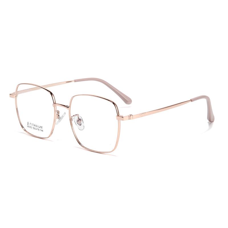 Ultra-Light Retro Danyang Metal Titanium Eyeglass Frames for Myopia & Plano Glasses