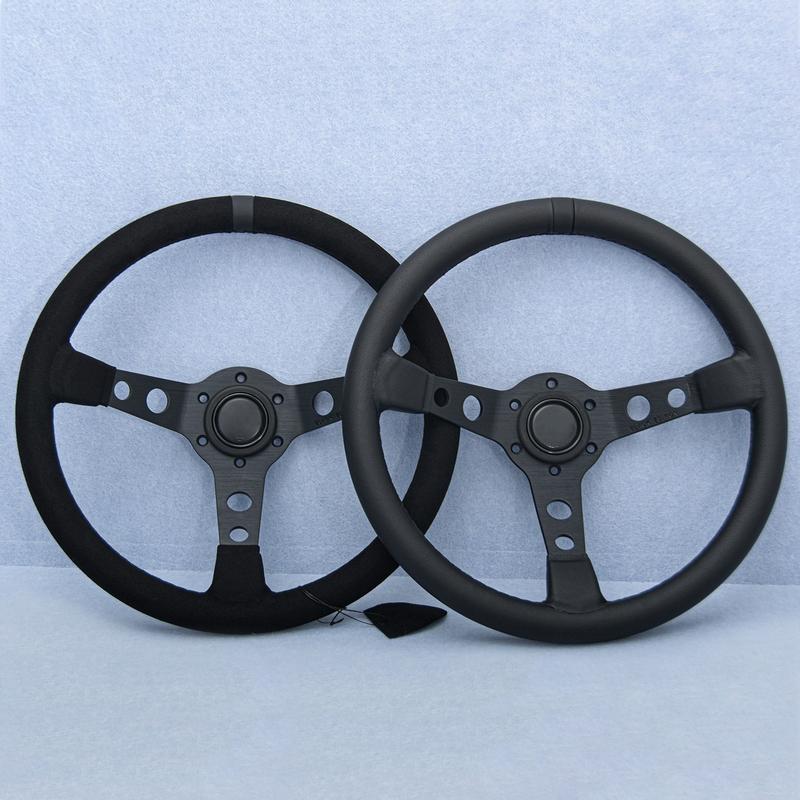 JDM MOD.07 Black Edition Steering Wheel Universal Deep Dish Racing Sports Steering Wheel