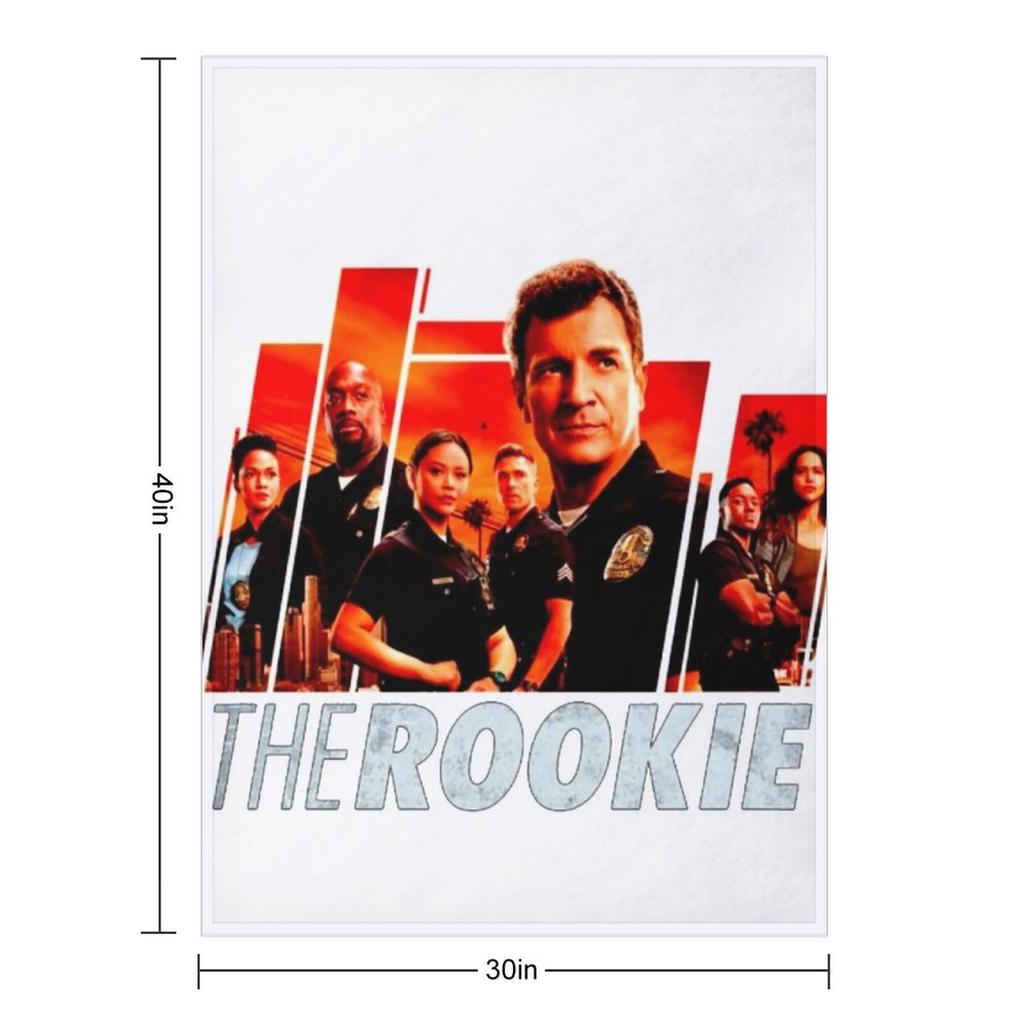 The Rookie Fanart Poster Throw Blanket Soft Plaid Soft Beds Sofa Quilt Personalized Gift Blankets