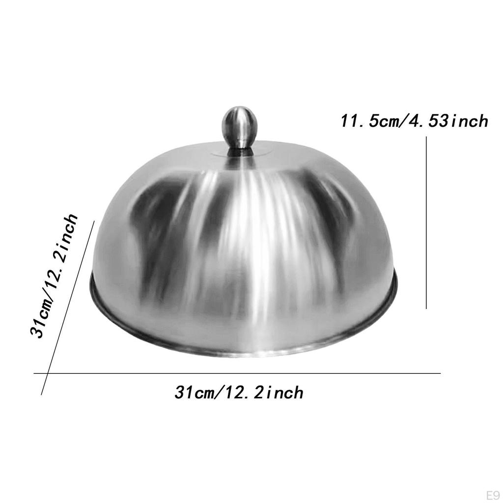 Burger Cover Cheese Melting Dome Griddle Accessory Heavy Duty Stainless Steel Food for Outdoor