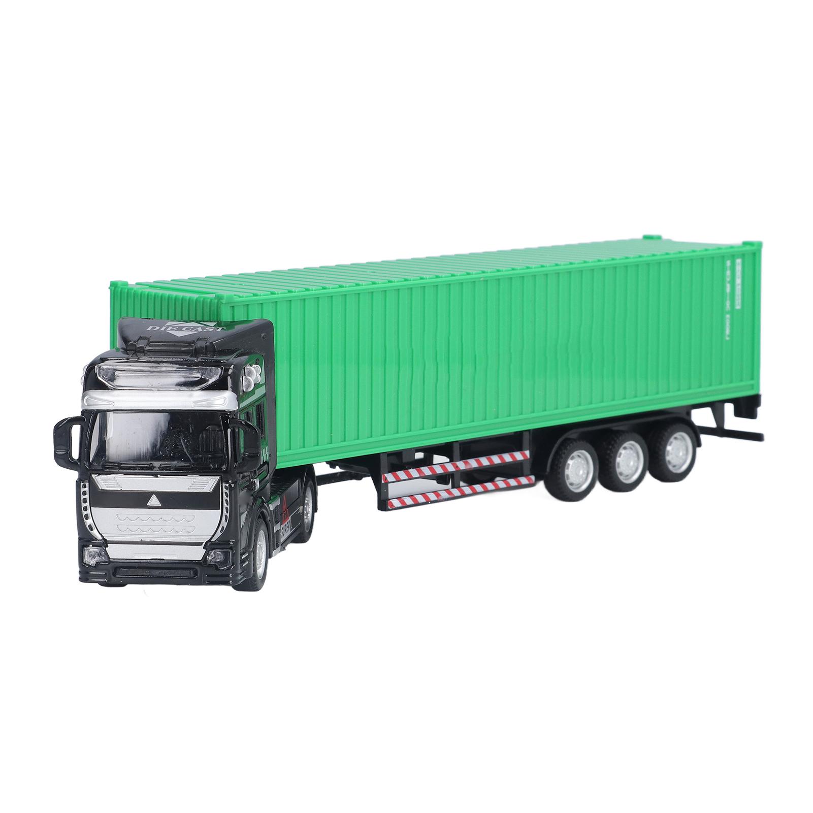 

Контейнеровоз Модель 1:48 ярких изысканных красивых декоративных игрушечных украшений для детей старше 3 лет зелёный