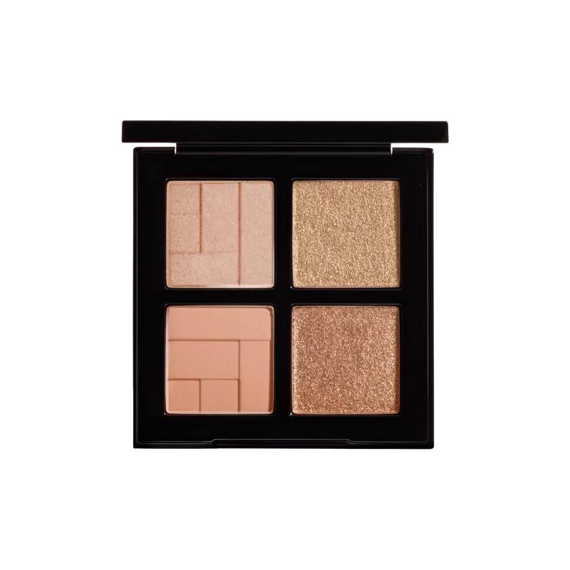 Shu Uemura Nude makeup 2025 summer four-color eye shadow, natural, shiny and easy to color Eye Sculpt series Melty Nude Eye Palette # glazed plate коричневый