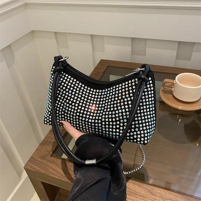 Diamond-Encrusted Bags, Women'S Trendy Fashion And High-Value Foreign-Style Shoulder Bags, Spring And Summer Niche Versatile Messenger Bags