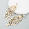 Women's Alloy Crystal Drop Earrings Simple High Quality Tassels Light Luxury Earrings