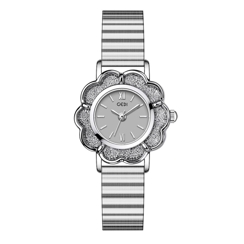 High-Value Retro Petal Bamboo Strap Women'S Watch Niche High-End Waterproof Steel Belt Quartz Watch