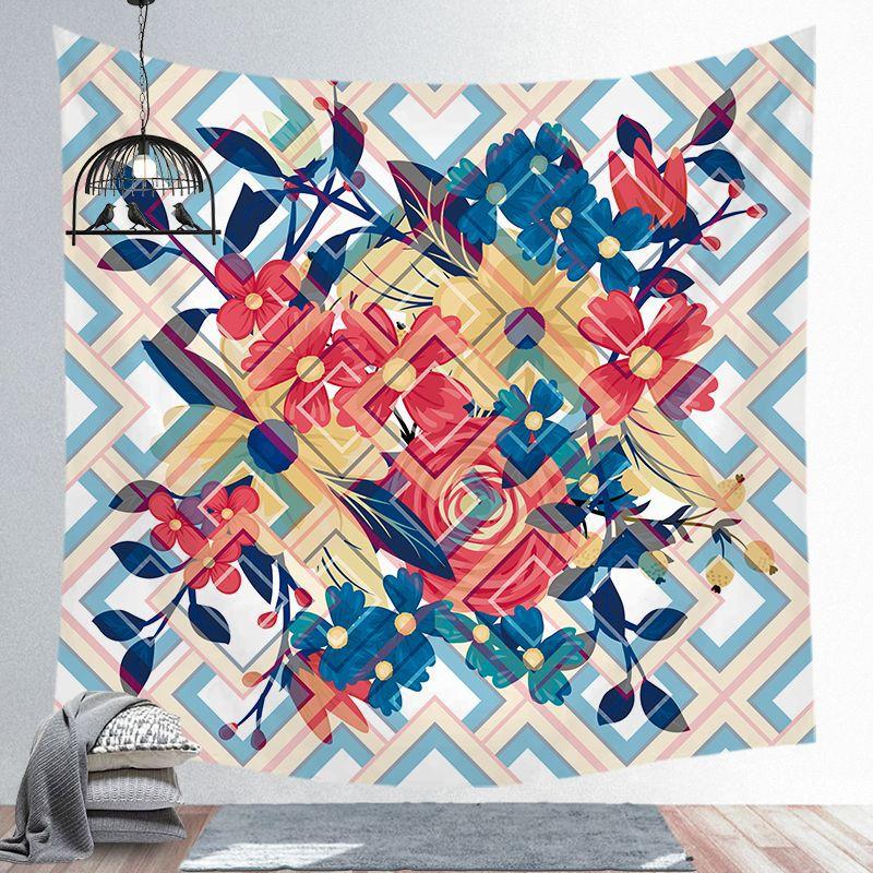 Modern Nordic Polyester Tapestry Tropical Plants Wall Hanging Decor Hot Bohemian Tapestry For Bedroom Dorm Living Room Wall Art