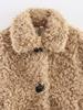 European and American Women's Casual Fur One-Piece Coat