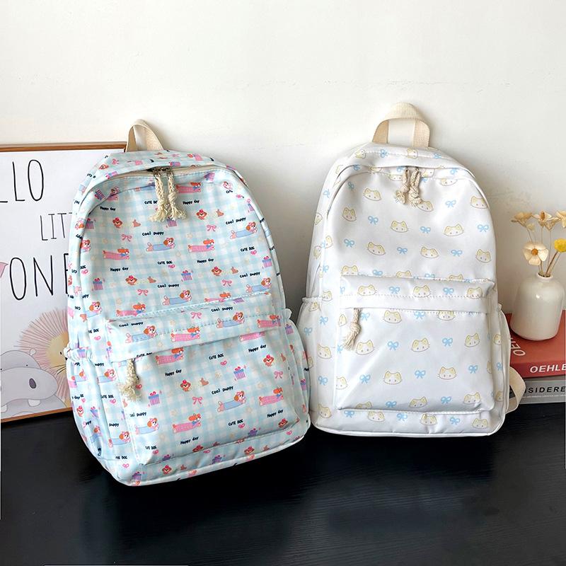 Backpack Female College Student Small Fresh Floral Schoolbag Junior High School Student Schoolbag Gentle Backpack