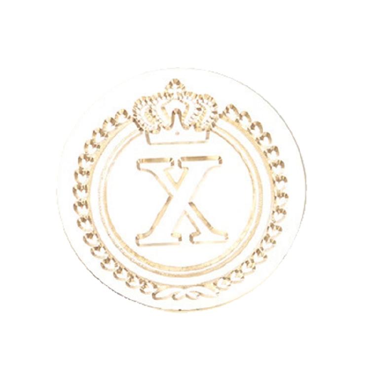 Brass Head Seal Stamp Crown Letters Sealing Wax Stamp for Letter Invitations Decoration English Letters Wax Seal Stamp