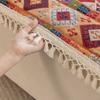 1pc Boho Pattern Quilting Thick Sofa Pad, Anti-Slip All Seasons Sofa Cover for Living Room Couch Multiple Use Home Decor
