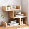 Bookcase Desktop Desk Storage and Storage Rack Household Desk Small Bookshelf Bedroom Office Multi-layer Simple Shelf