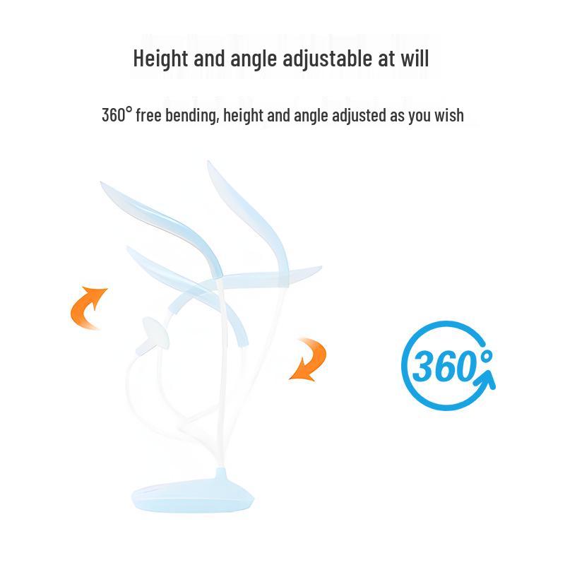 LED Eye Protection Desk Lamp with USB Charging for Kids' Study, Reading, and Bedside