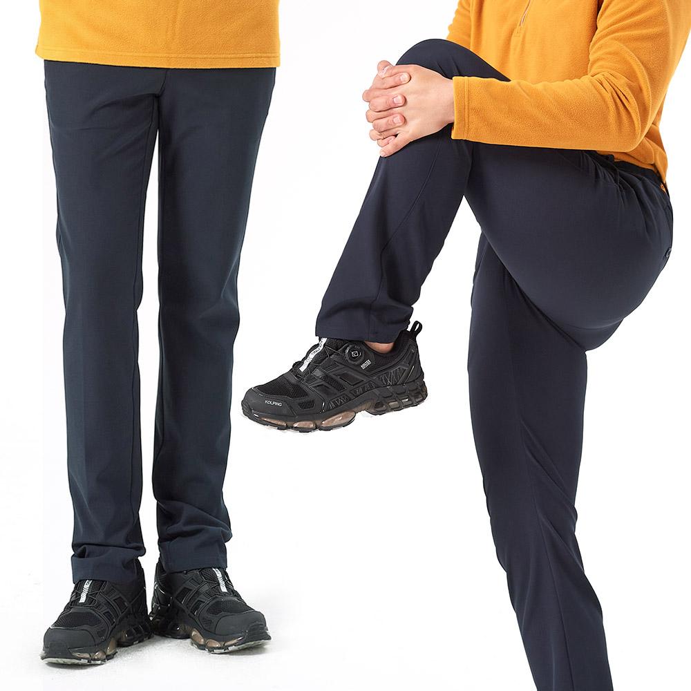 KOLPING Men'S Winter Fleece-Lined Bonded Elastic Waist Hiking Pants G2G (Men) Ktp9564M