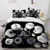Drum Kit Music Instruments Guitar Comforter Bedding Set,Duvet Cover Bed Set Quilt Cover Pillowcase,King Queen Size Bedding Set