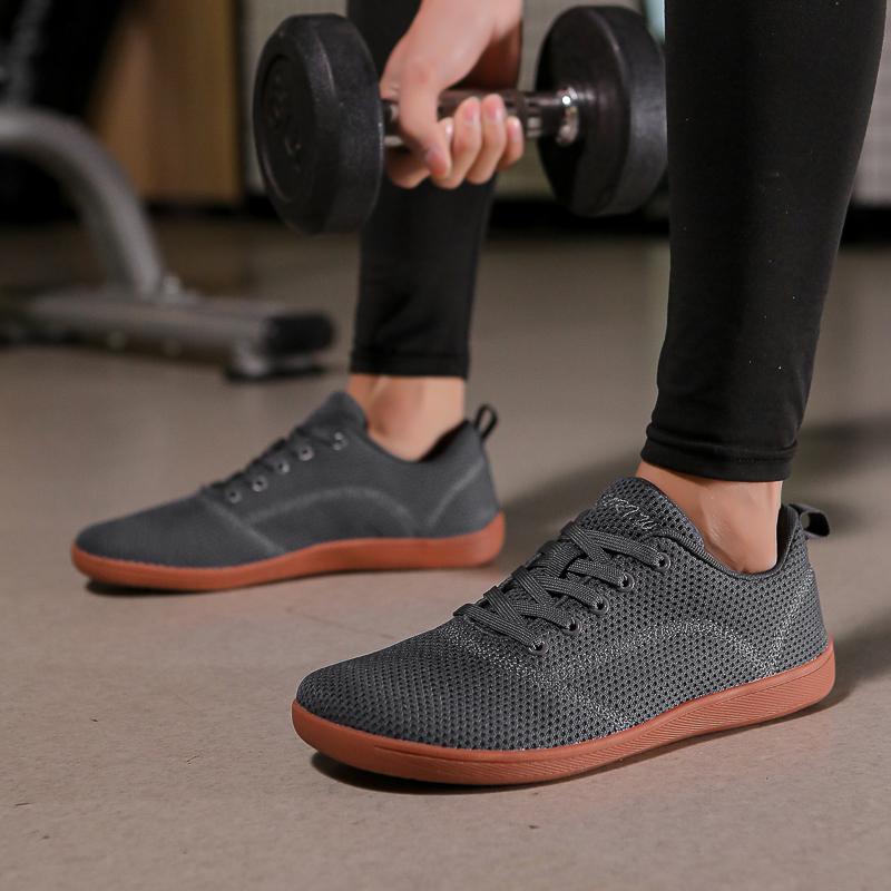 Schoenen met brede teen voor blootsvoets sporten, antislip cross-trainingsneakers, ademende minimalistische platte wandelschoenen