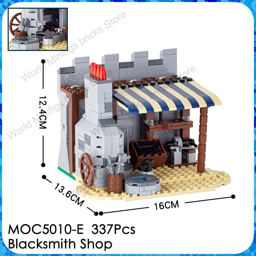 MOOXI MOC Medieval Military Castle Bricks Gate Wall Catapult Ship Building Blocks Set Assembly Toys For Children Adults DIY Gift