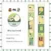 Mu Ran Cat and Town Journal Decorative Curl Stickers – DIY Cute Index Roll