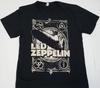 T-Shirt Classic Rock Plant Paige Bonham JPJ Tee Herren Schwarz Neu