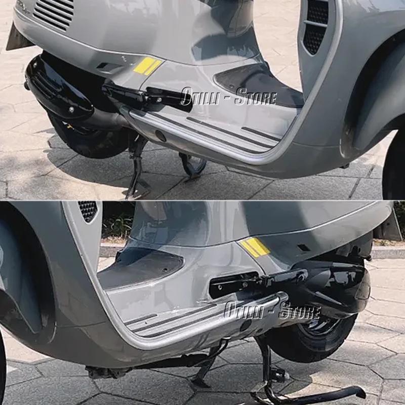 New Motorcycle Passenger Rear Footrests Foot Peg Extended Footpegs Accessories For Vespa GT 60 GTS GTV 125 150 200 250 300 300ie