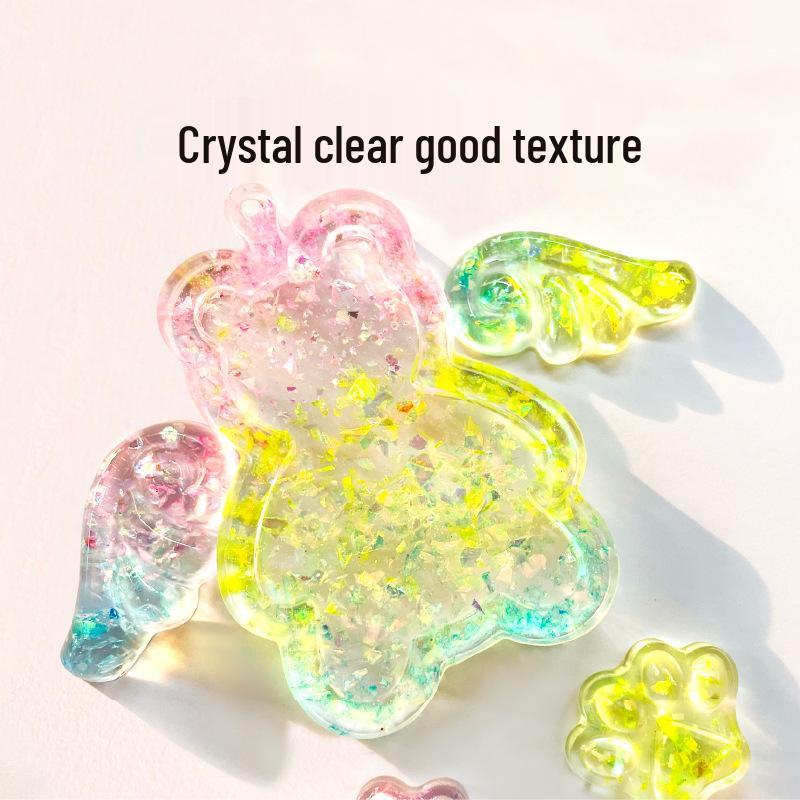 Milo Kinder Kristall Epoxid DIY Kreativset für Mädchen - Form, Creme und Kleber-Set