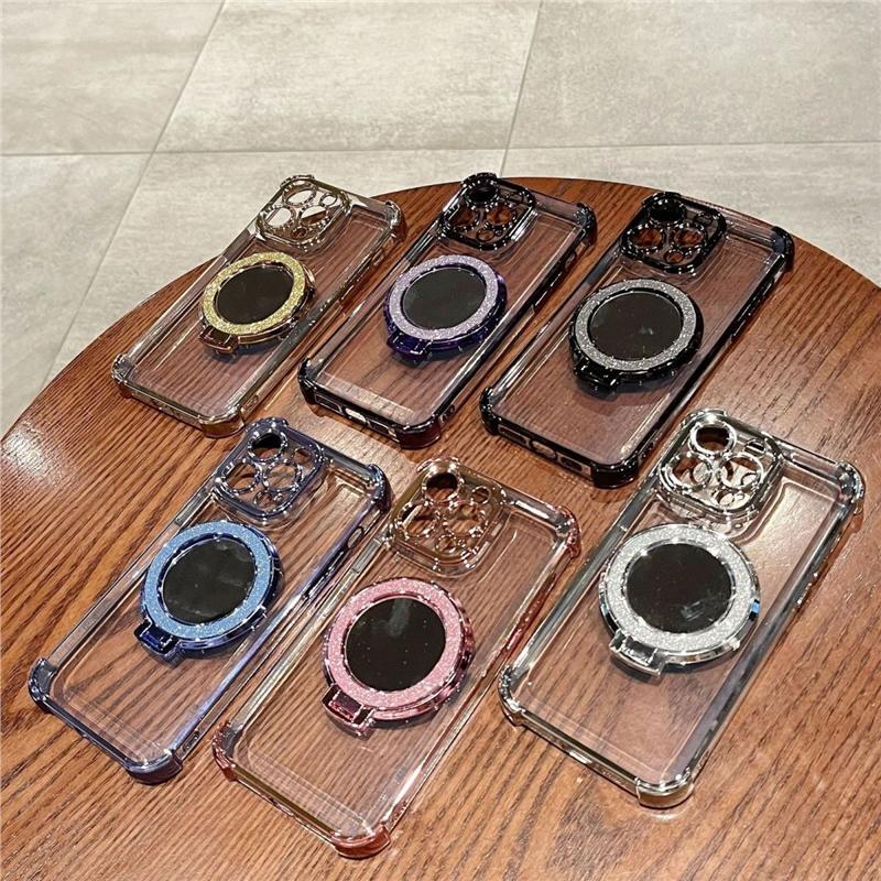 Luxury Glitter Mirror Bracket Magnetic Case For Honor 400 PRO LITE MAGIC 7 X7D X9D X8C X8B X8A X9B X7A X6C X9A X6A X8 X5B X5C
