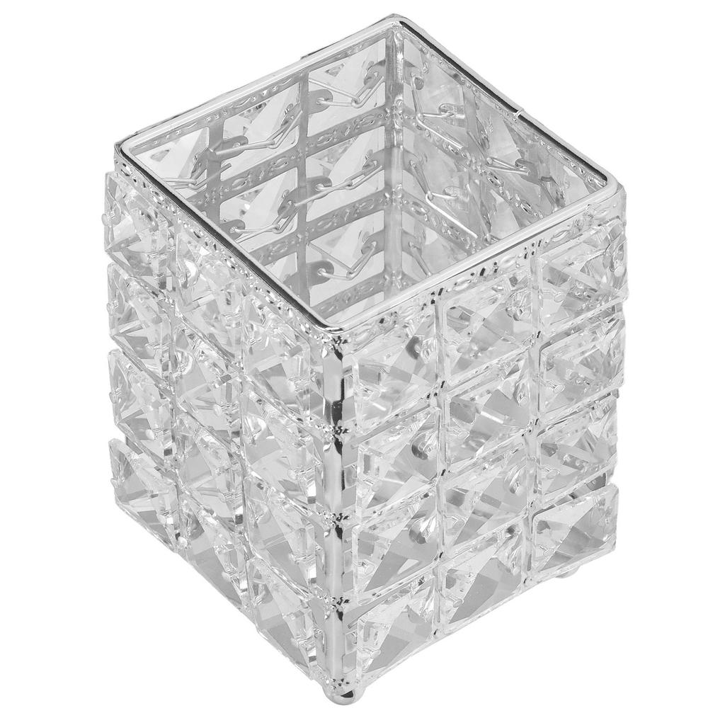 Makeup Brush Holder European Style Make Up Storage Cup for Bathroom Home Bedroom OfficeSilver