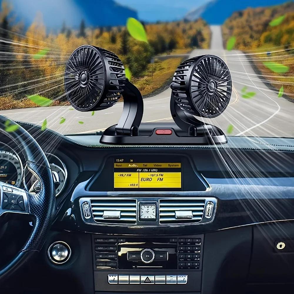 12V On-board Automobile Fan Cooling Automobile Fan Dual-head Automobile Fan Adjustable Automobile Cooler Fan Automobile Fan