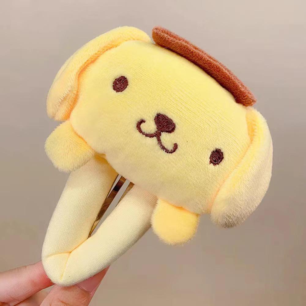 Sanrio Cinnamoroll & My Melody Cute Cartoon Plush Makeup Headband & Hair Clip Set for Women