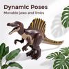 Jurassic Large Spinosaurus Dinosaur World Building Block Figure Movable Joint Prehistoric Animal Model Educational Assemble Toy