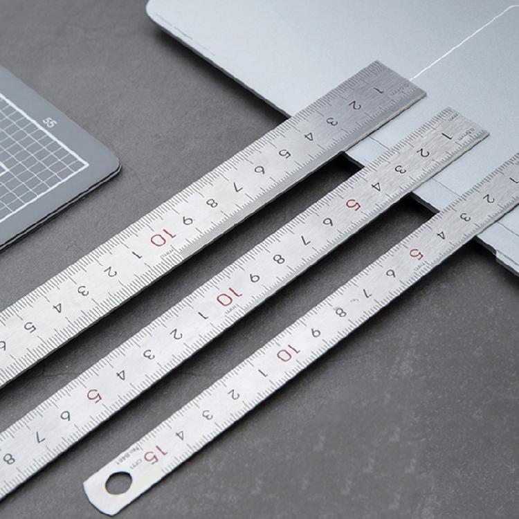 15/20/30cm Ruler Metal Ruler with Clear Scale Stainless Steel Ruler Straight Ruler Measuring Tool for Drawings