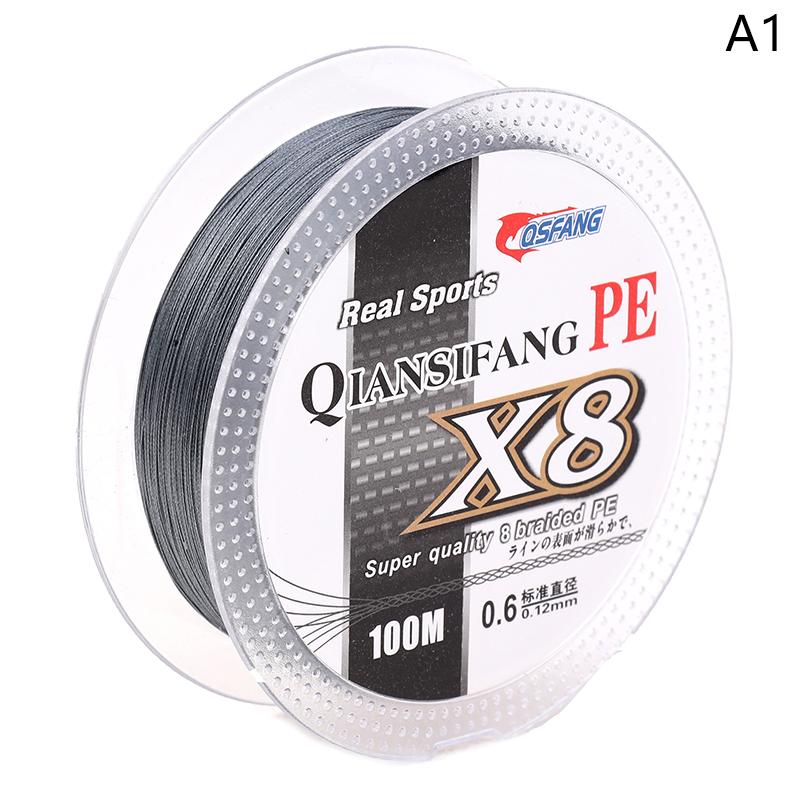 100M 8 Strands Pe Braided Fishing Wire Multifilament Strong Fishing Line Durable Travel Sea/Stream Fishing Line