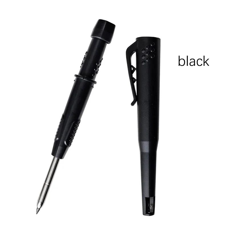 2-in-1 Solid Carpenter Pencils With Sharpener Carpenter 2.8mm Solid Mechanical Pencils Marking Tools Construction/carpenters
