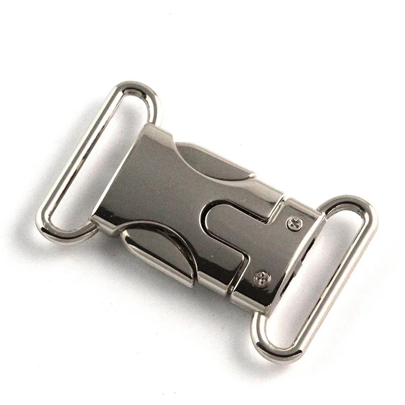 1pc Quick Side Release Buckles Metal Leather Bag Backpack Purse Strap Webbing Belt Clasp Lock DIY Repair Supplies