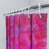 Soft Floral Print Shower Curtain Waterproof Bathroom Decor Ambiance Home Bath Rug Pink Red Blue Purple Gradient Colors