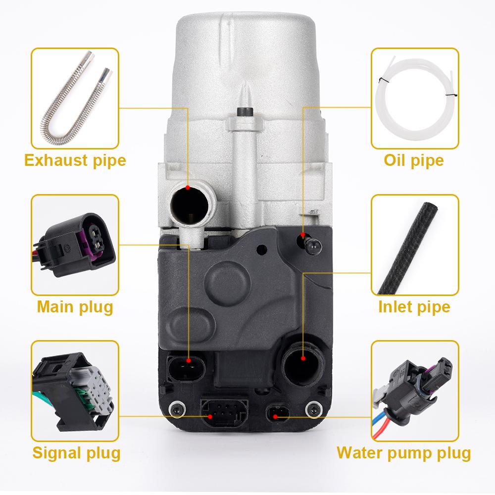 Parkwarmwasserbereiter, 5 kW, 12 V, Parken, kleiner Wasser-/Brennstoff-/Flüssigkeitsmotor, geeignet für Kleinwagen, Wohnmobile, Pickups, SUVs, Parkheizung