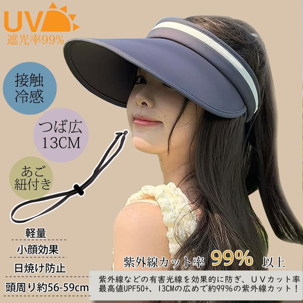 Sonne UV Sonne Breit UV Kinn Klein Schweiß Groß Outdoor [Sandyting] Damen Visor, Schutz, Hut, Krempe, Schutz, Riemen, Gesicht, Saugfähig, Kühl, Größe,