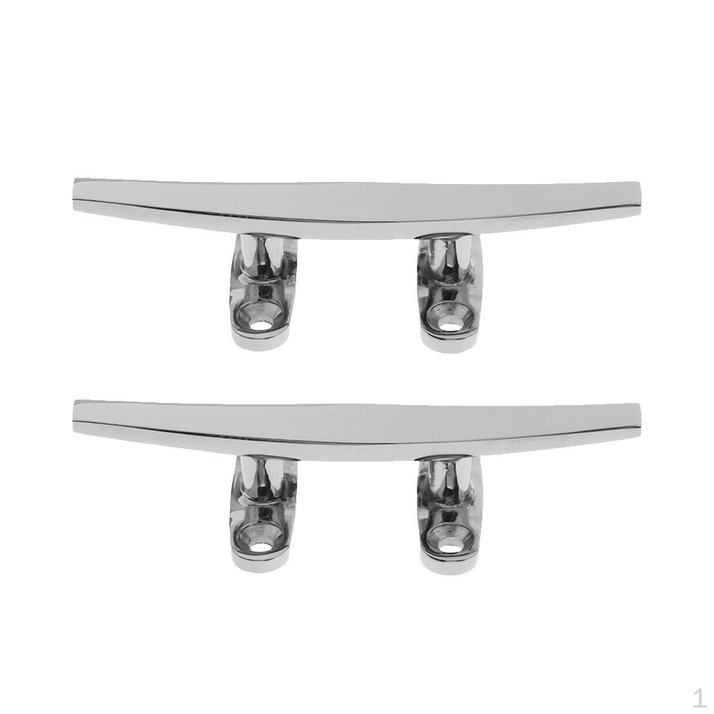 

2XStainless Steel Heavy Duty Boat Deck Rope Cleat 5 Inch