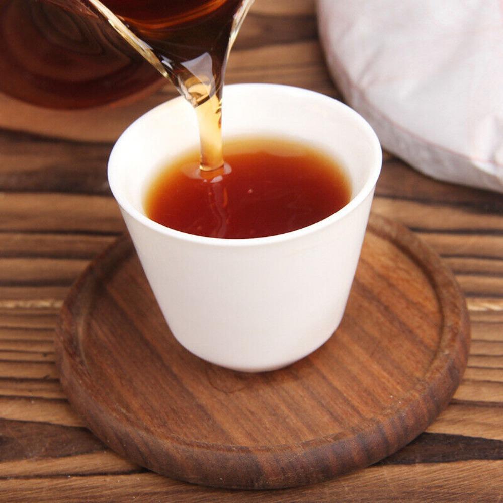 2024 Buz Adası Kadim Ağaç Olgun Pu-erh Çayı - Yunnan Lao Zhai Kek 357g