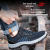 Huizumei Men's 10KV Insulated Anti-Smash Puncture-Proof Safety Shoes