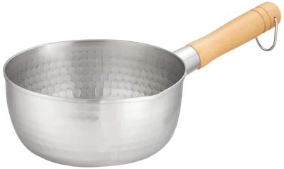 Endo Shoji Commercial Yukihira Stainless Made In AYK49018 Pot, 18cm, Double-ended, 21-0 Steel, Japan,