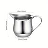 With Pouring Spout Milk Frothing Pitcher Silver Espresso Pitcher Cup New Coffeeware