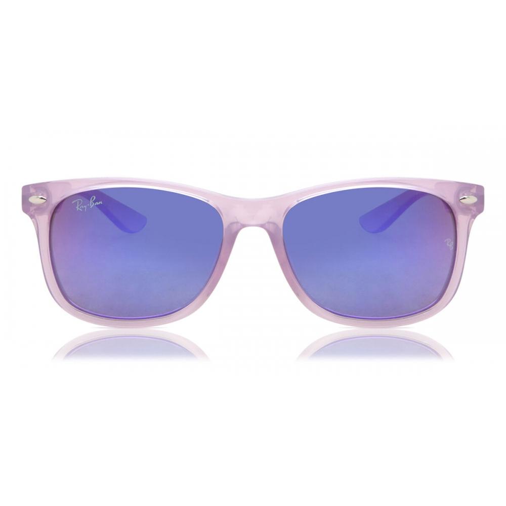 

Ray Ban Kids Rj9052sf Junior New Square Kids Asian Fit 7147b1 Kids Sunglasses Transparent Purple/50