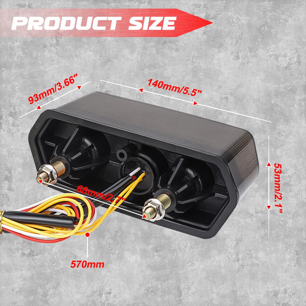 Motorcycle LED Integrated Tail Light with led Turn Signal Indicator for Honda MSX /Grom 125 2013-2016 for CB 650 F 2014-2015