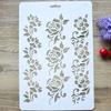 DIY Embossing Plastic Painting Paper Card Layering Stencils Flower