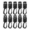 Stable Windproof Rope Clips with Lockable Hooks for Camping Tents Pack of 10
