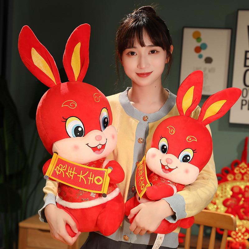 15 Cheerful Inch Rabbit Stuffed Animal Toy Great For New Year And Birthday Celebrations Stylish Plush