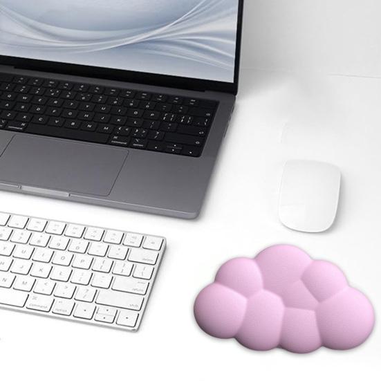 Wolken-Handgelenkauflage Ergonomischer Maushalter mit Handgelenkstütze zur Schmerzlinderung Rutschfestes Superweiches Silikon-Handauflagekissen für Büroarbeit am Computer
