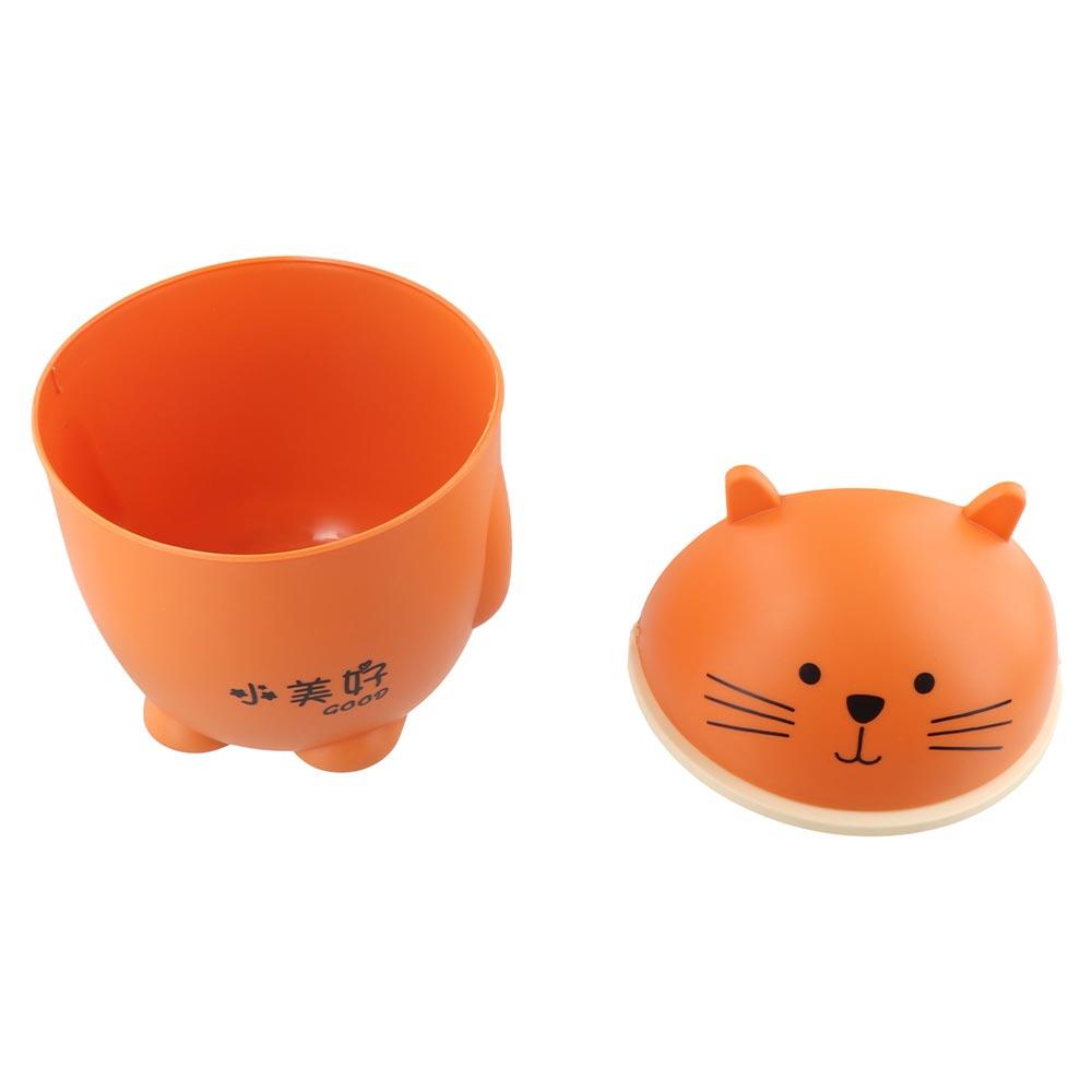 Kawaii Cartoon Cat Trash Can Portable Garbage Storage Bin Paper Basket Desktop Waste Box  Bedroom